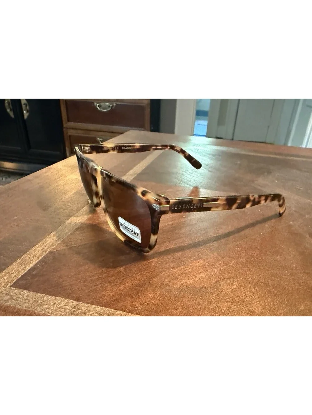 $350 SERENGETI 8327 Sunglasses CARLO LARGE Mossy Tortoise Drivers NEW Italy